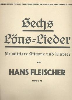 6 Löns-Lieder op. 72 