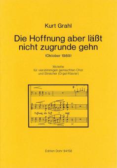 Die Hoffnung aber lässt nicht zugrunde gehn 
