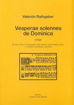 Vesperae solennes de Dominica (1732) 