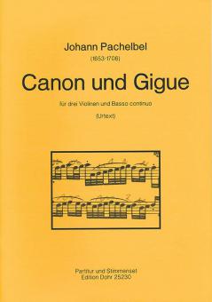 Canon und Gigue für drei Violinen und B.c. 