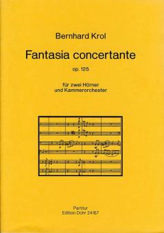 Fantasia concertante für zwei Hörner und Kammerorchester 