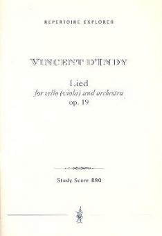 Lied pour Violoncelle (ou alto) et Orchestre op. 19 
