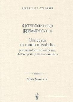 Concerto in modo misolidio per Pianoforte e orchestre 