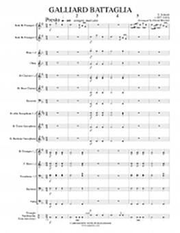 Galliard Battaglia (Two Trumpets And Concert Band) 