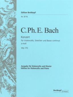 Violin Concerto A Minor Wq 170 