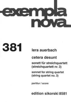 Cetera desunt 