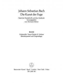 Die Kunst der Fuge BWV 1080 Standard