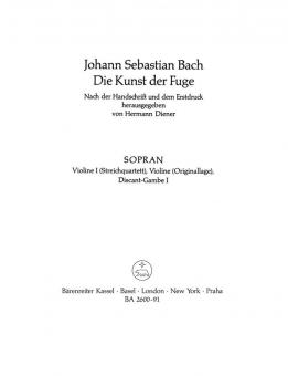 Die Kunst der Fuge BWV 1080 Standard