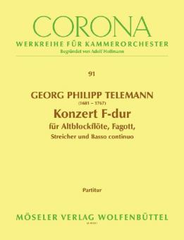 Concerto F Major TWV 52:F1 