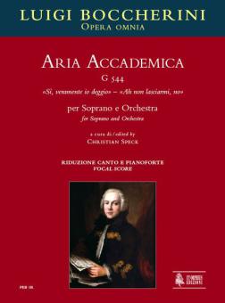 Aria Accademica Si, veramente io deggio 