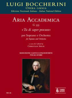 Aria accademica Tu di saper procura G555 