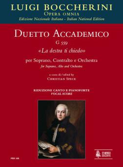 Duetto accademico La destra ti chiedo G559 