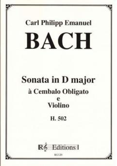 Sonate D-Dur, H 502 