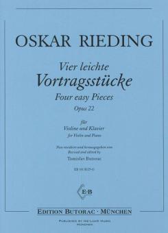 4 leichte Vortragsstücke Op. 22 