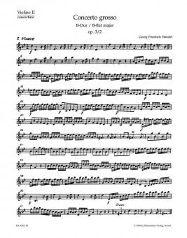 Concerto grosso B-Dur op. 3/2 HWV 313 