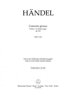Concerto grosso B-Dur op. 3/2 HWV 313 