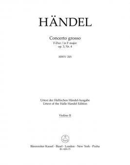 Concerto grosso F-Dur op. 3/4 HWV 315 