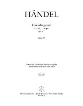 Concerto grosso G-Dur op. 6/1 HWV 319 