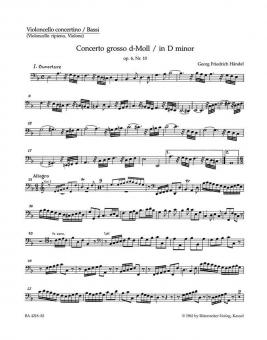 Concerto grosso d-Moll op. 6/10 HWV 328 