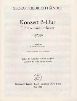 Orgelkonzert B-Dur op. 7/1 HWV 306 
