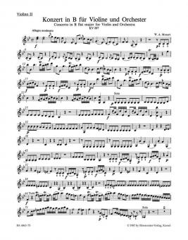Konzert Nr. 1 B-Dur KV 207 
