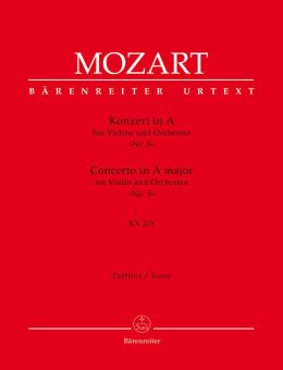 Concerto n. 5 in la maggiore KV 219 Standard