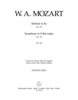 Sinfonie Nr. 19 Es-Dur KV 132 