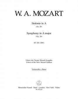 Sinfonie Nr. 29 A-Dur KV 201 (186a) 