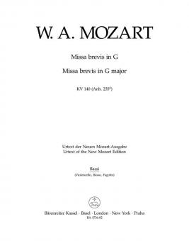 Missa brevis G-Dur KV 140 (Anh. 235d) 