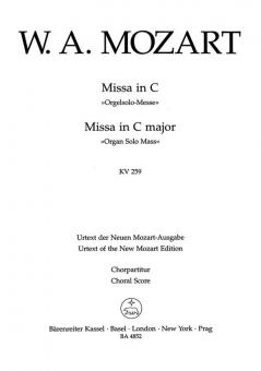 Missa C-Dur KV 259 Standard