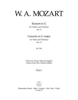 Konzert Nr. 3 G-Dur KV 216 