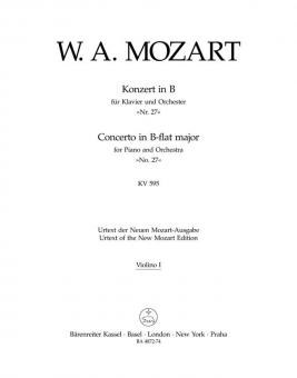 Konzert Nr. 27 B-Dur KV 595 