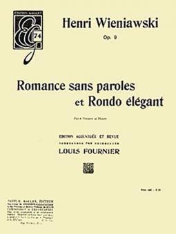 Romance sans paroles et rondo elegant op. 9 