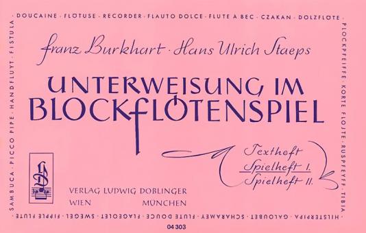 Unterweisung im Blockflötenspiel SpieIheft 1 