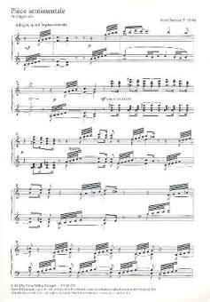 Piece sentimentale für Orgel solo 