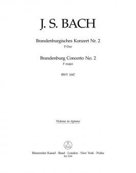 Brandenburgisches Konzert Nr. 2 F-Dur BWV 1047 