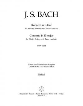 Konzert E-Dur BWV 1042 