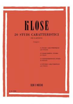 20 Studi Caratteristici, per Clarinetto Revisione 