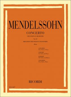 Concerto Per VL. In Mi Min. op. 64 