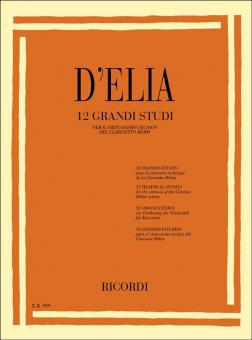 12 Grandi Studi per il Virtuosismo Tecnico del Clarinetto Böhm 