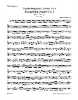 Brandenburgisches Konzert Nr. 6 B-Dur BWV 1051 