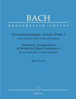Arrangiamenti per pianoforte di altre opere I BWV 972-977 Standard