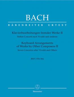 Arrangiamenti per pianoforte di altre opere II BWV 978-984 Standard