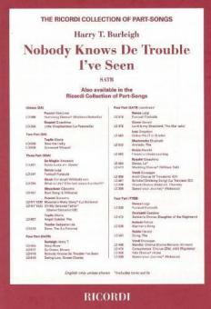 Nobody Knows de Trouble I've Seen Satb 