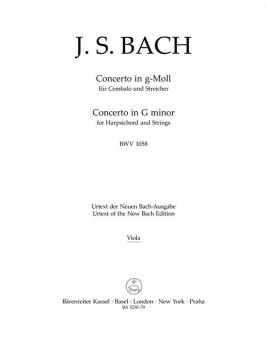 Concerto g-Moll BWV 1058 
