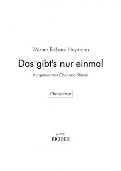 Das gibt's nur einmal 