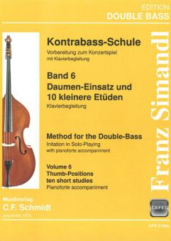 Kontrabass-Schule 6 (Klavierbegleitung) 