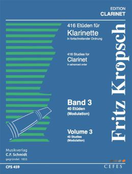 416 Studies for Clarinet in Advancing Order Vol. 3 