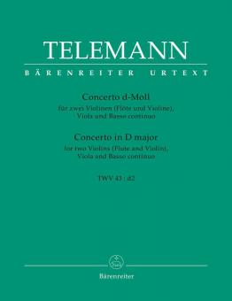 Concerto a quattro TWV 43:d 4 Standard