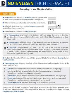 Kurzanleitung Musiknotation 